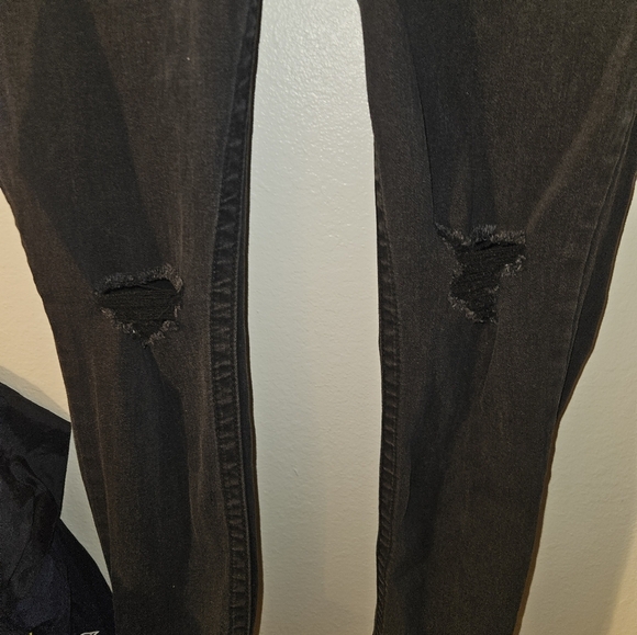 Seven 7 Womans Black Skinny Jeans Size 14 - Picture 2 of 10